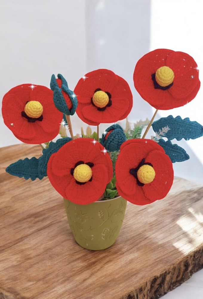 Crochet Poppies