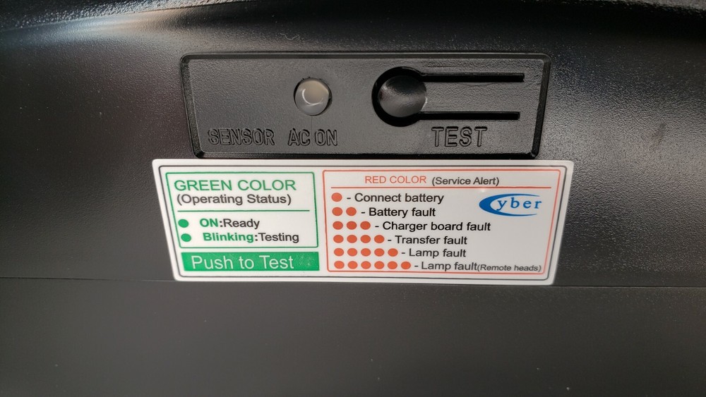 Exitronix NFT-HO-B-G2 High Output LED Emergency Light, Battery Backup, Black,NEW