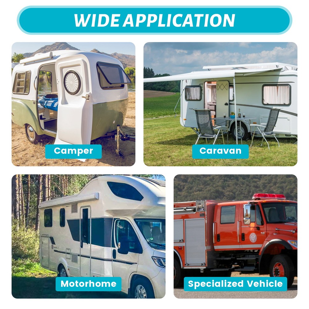 RV Caravan Vent Hatch Hinged Window Extrapolated Ventilation Window for Caravan