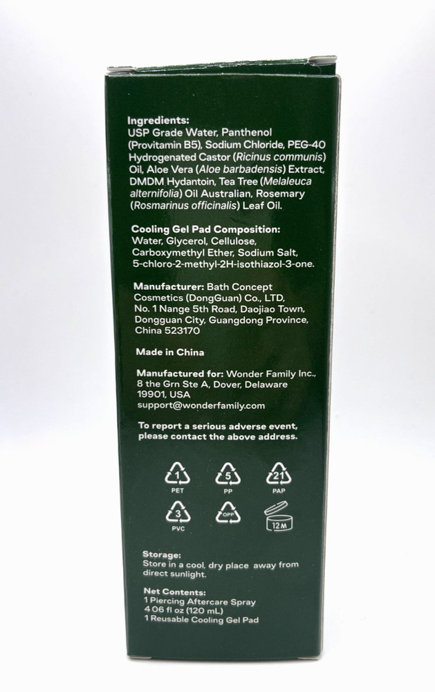 Piercing Aftercare Spray 2 Pack Saline Solution Ear Nose Cleaner Bump Care