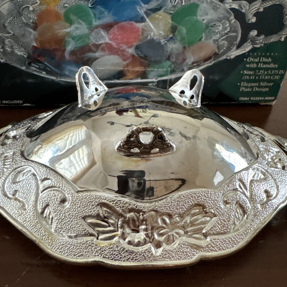Vintage Silver-plated Footed Candy Dish