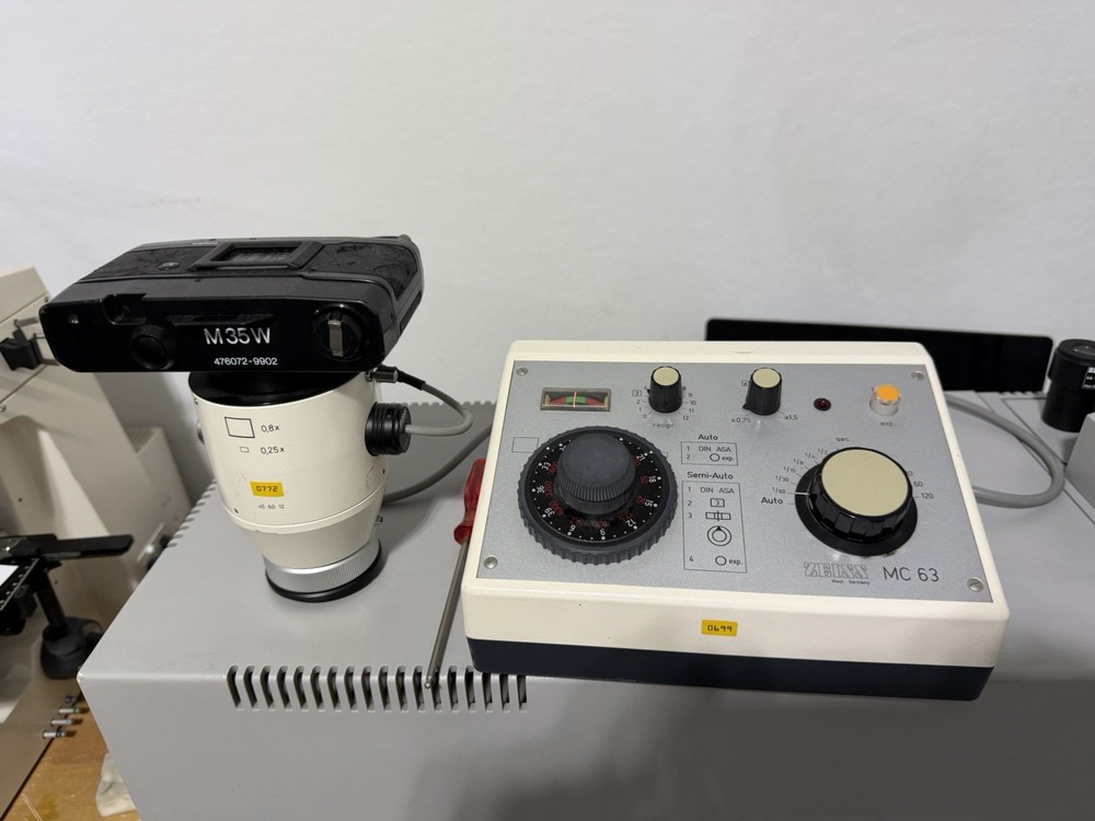 Zeiss Microscope Shutter Prontor W/ MC 63 Controller -
