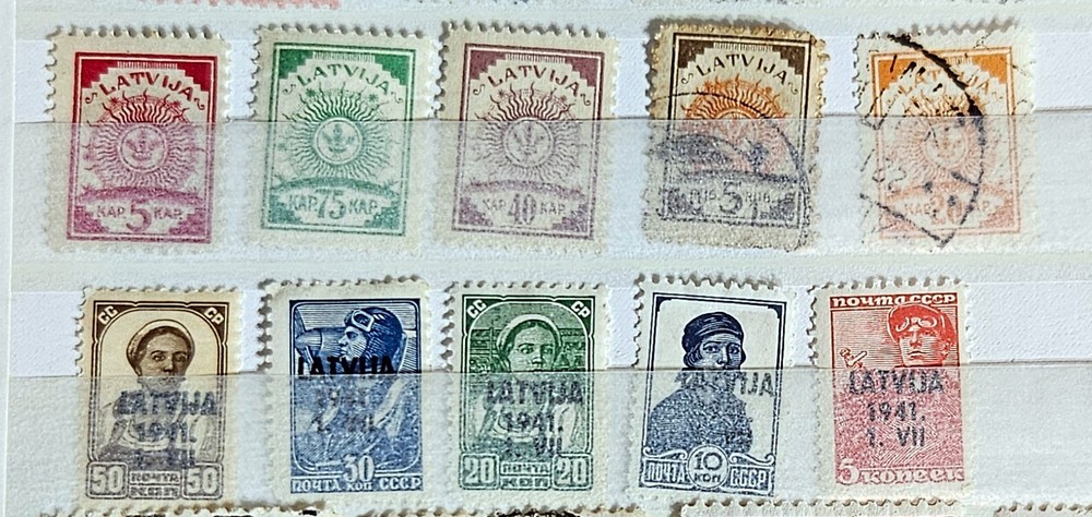 Vintage to Modern Latvia Stamps