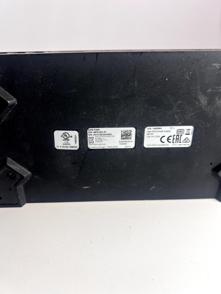 Axis 1516057 Camera Sensor Unit w/ FA54 Main Unit 0878-001-01