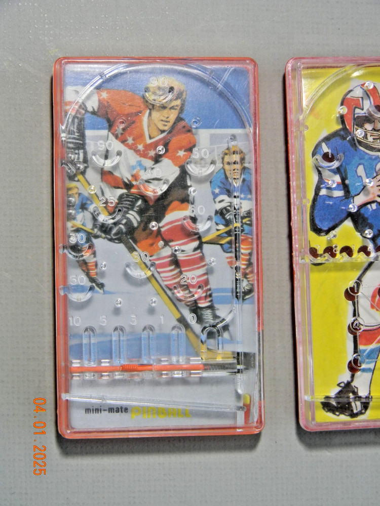 Pair Handheld Mini Pocket Games 1976 Bluebox