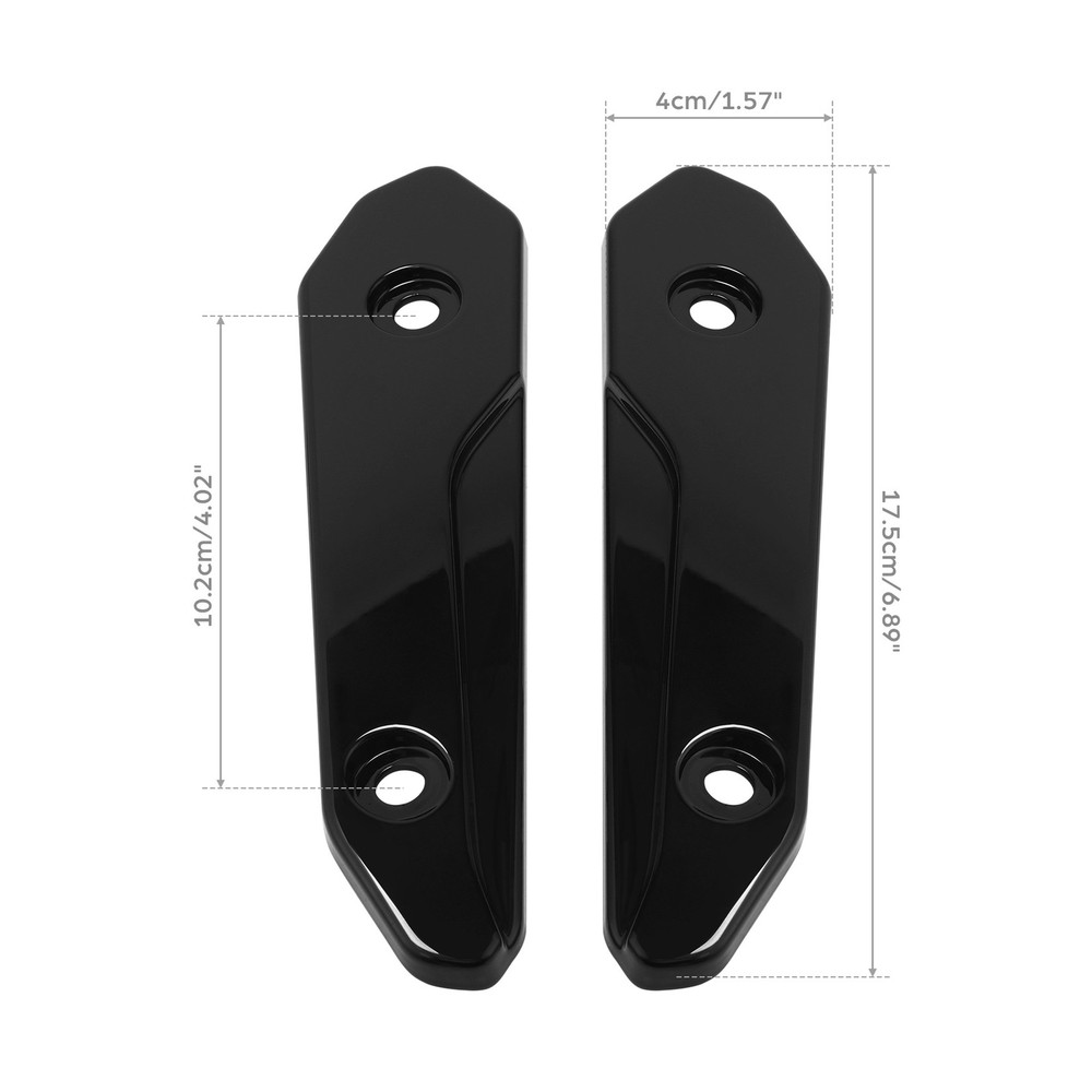 Black Split Windscreen Windshield Side Trim Fit For Harley CVO Road Glide 23-25