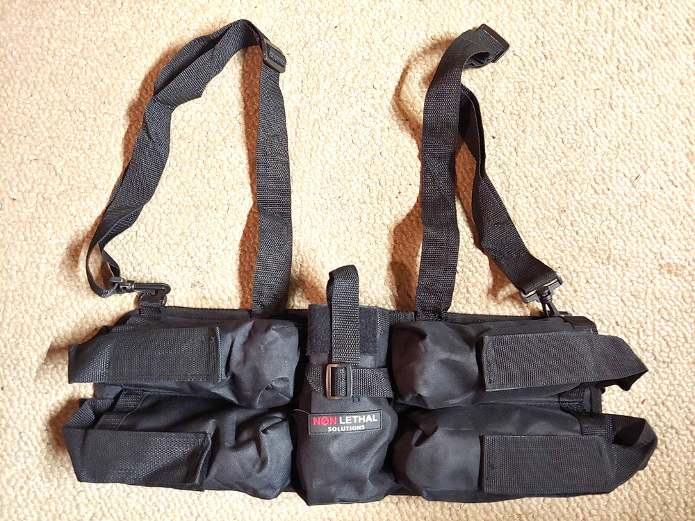 Non Lethal Solutions 5 Pocket Paintball Harness Pod Pack Adjustable Vest