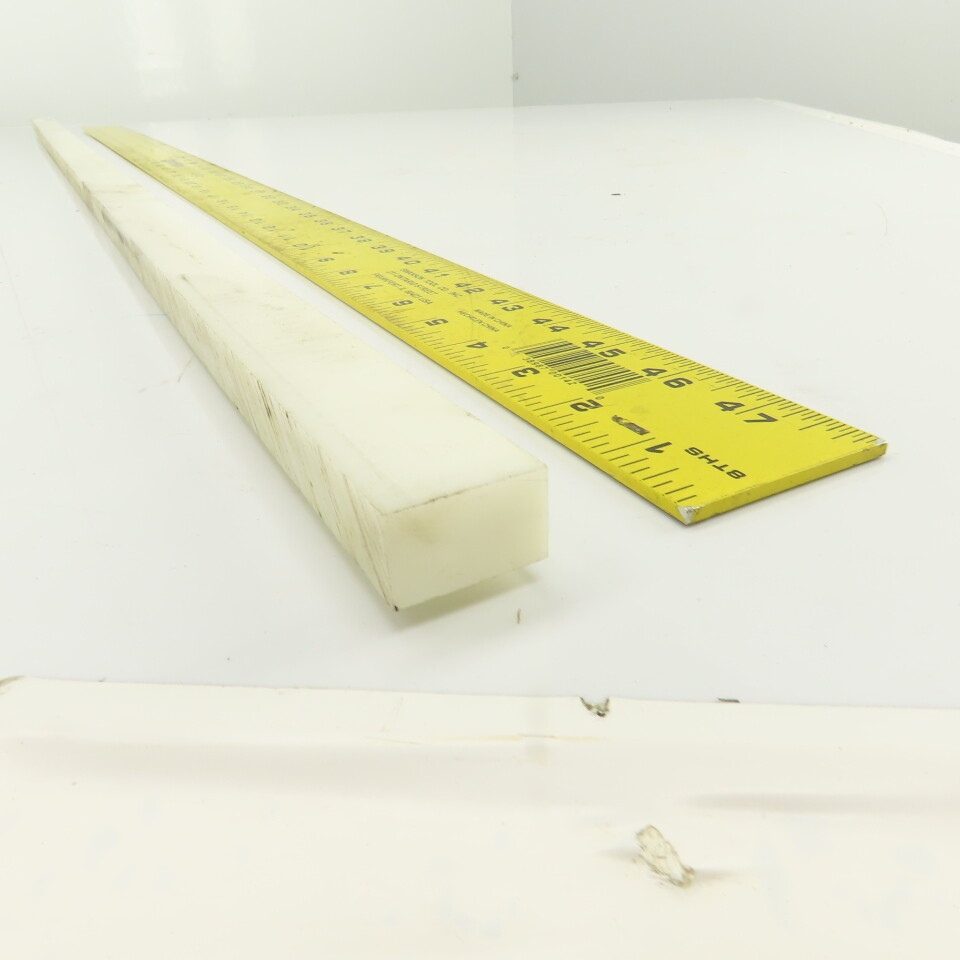 Delrin Rectangular Bar Stock Natural 5/8" x 1" x 48" L