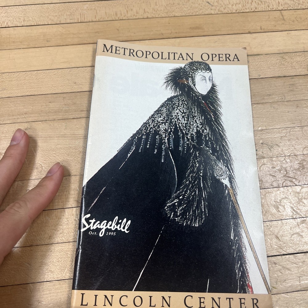 Stagebill - Metropolitan Opera - Lincoln Center - October 1995