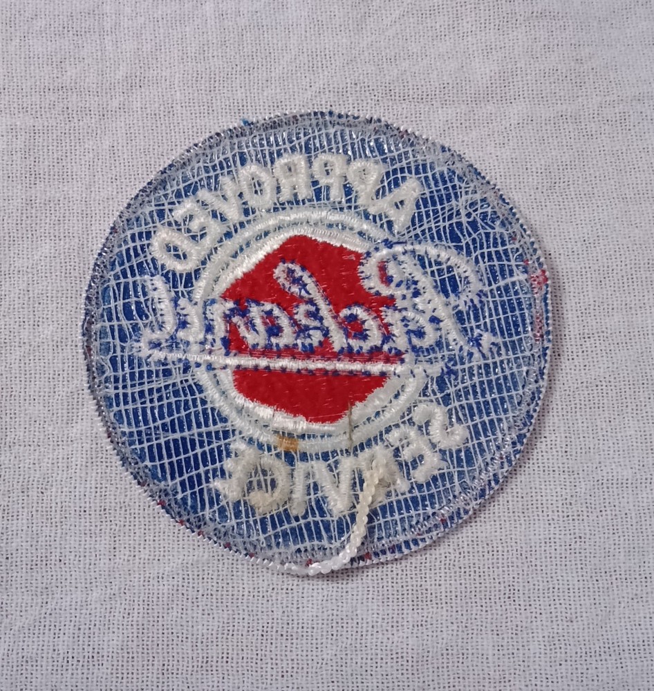 PACKARD APPROVED SERVICE EMBROIDERED PATCH HAS STAIN