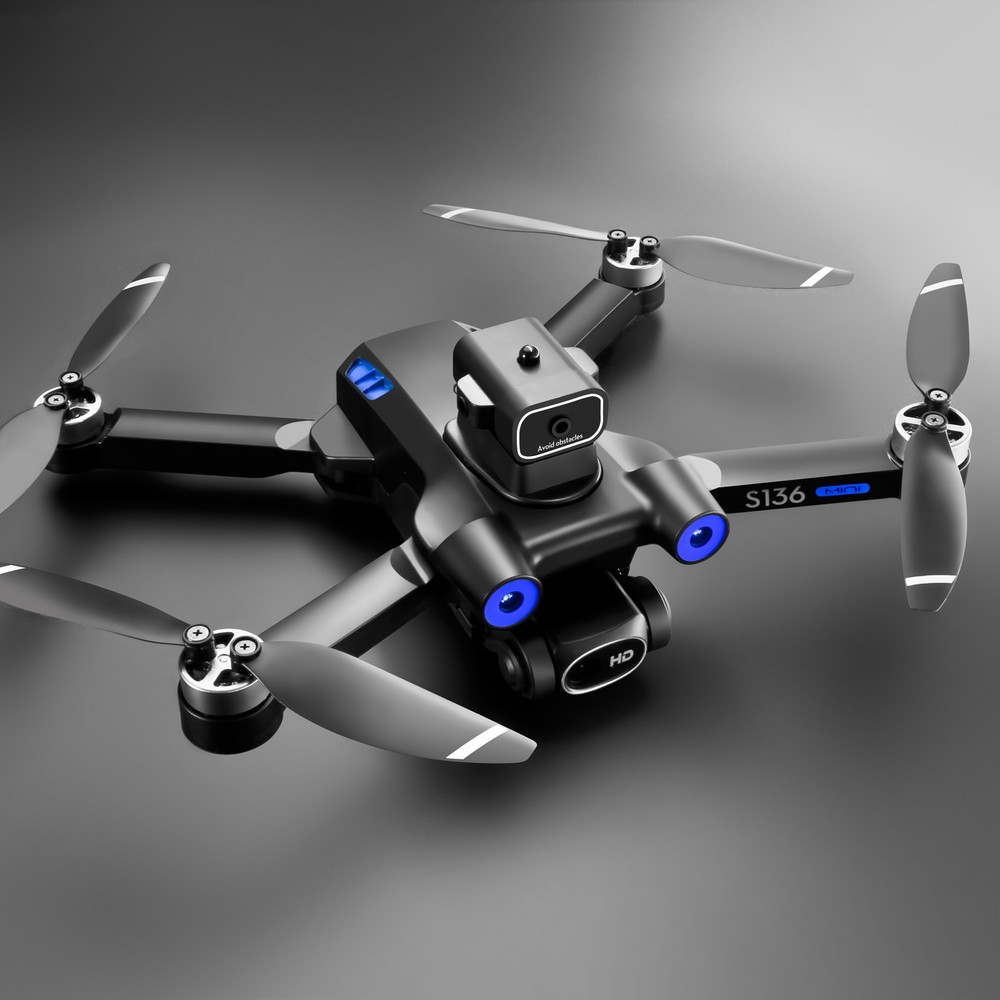 Brushless Drones 4K GPS Drone HD Camera WiFi FPV Obstacle Avoidance RC 2battery