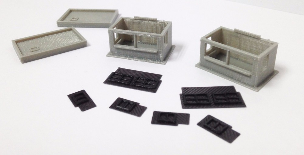 Outland Models Train Railway Layout Ticket / Guard Booth 2pcs Set N Scale 1:160