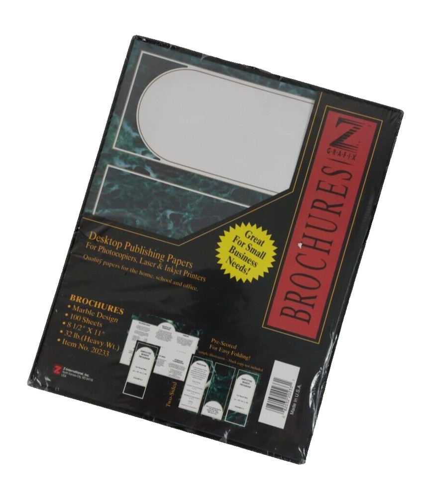 Z Grafix Desktop Publishing Tri Fold Brochure Compose Design 8 1/2" x 11"