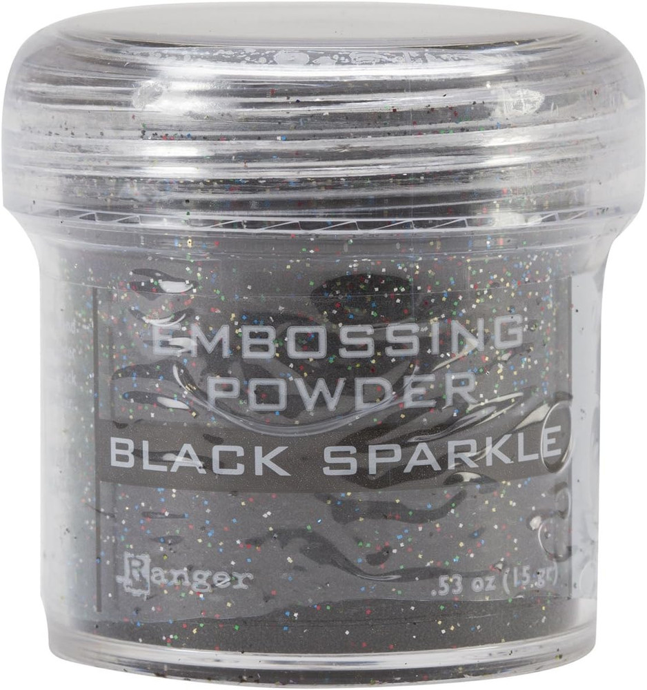 359851 Embossing Powder, Black Sparkle