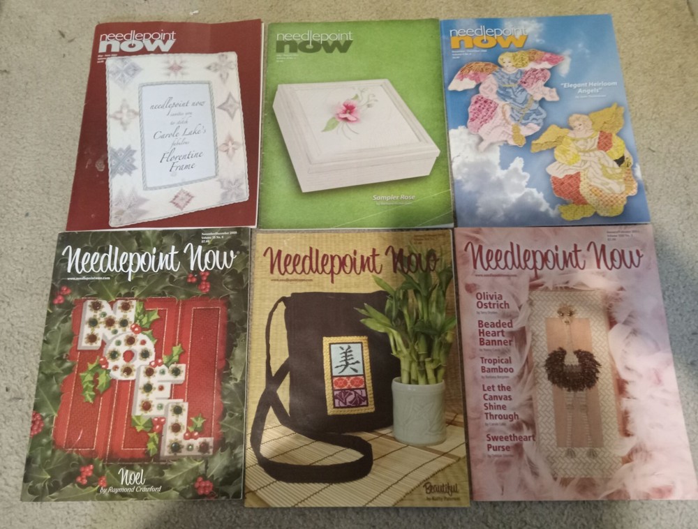 6x Needlepoint MAGAZINE "Needlepoint Now"