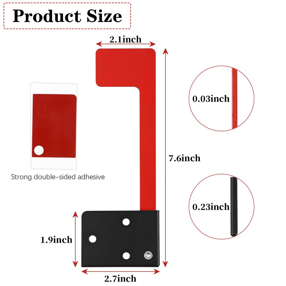 Mailbox Flag Replacement Kit Metal Red Flag Wood Wall Mailboxes Accessory
