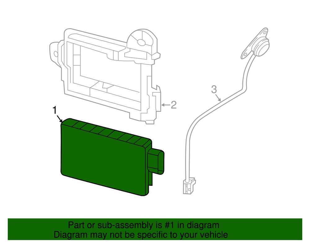 Genuine Nissan Blind Spot Detection System Warning Sensor 284K1-9UC0A
