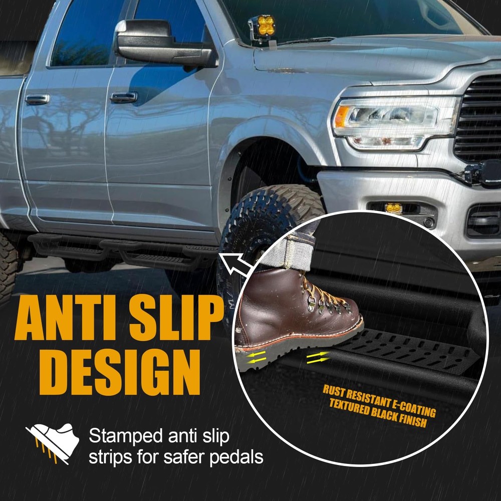 Drop Down Side Step Bars Running Boards For 2009-2018 Dodge Ram