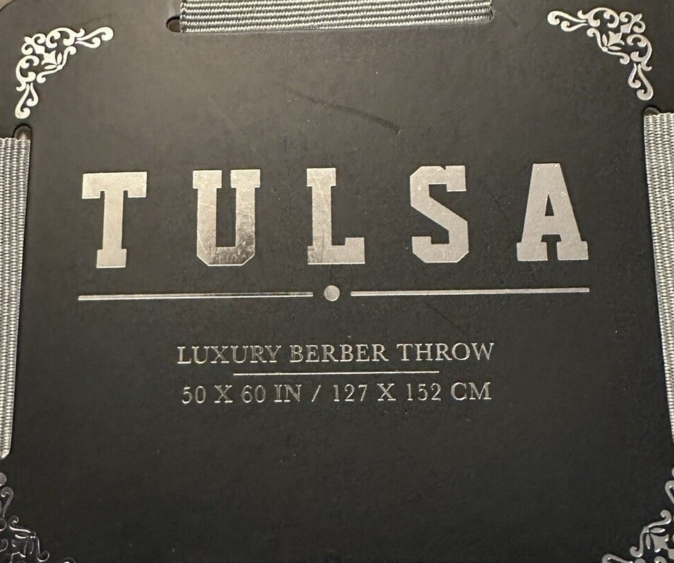 Tulsa Luxury Berber Throw / Blanket / Reversible