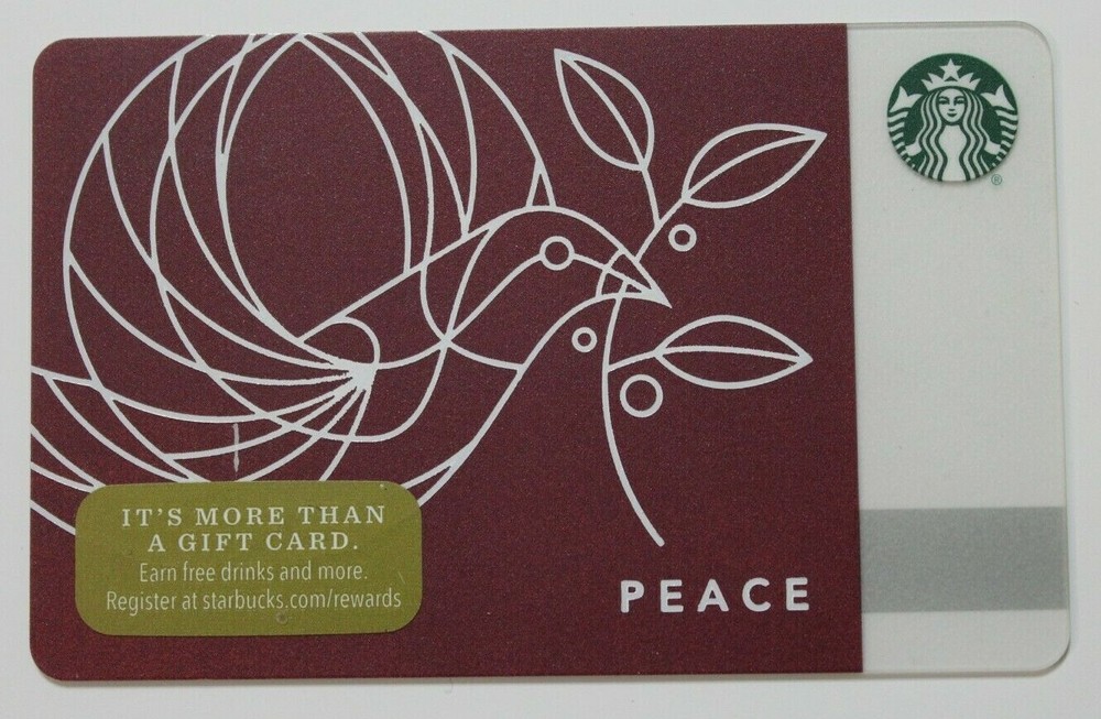 Starbucks Card US 2017 Peace MS 6142