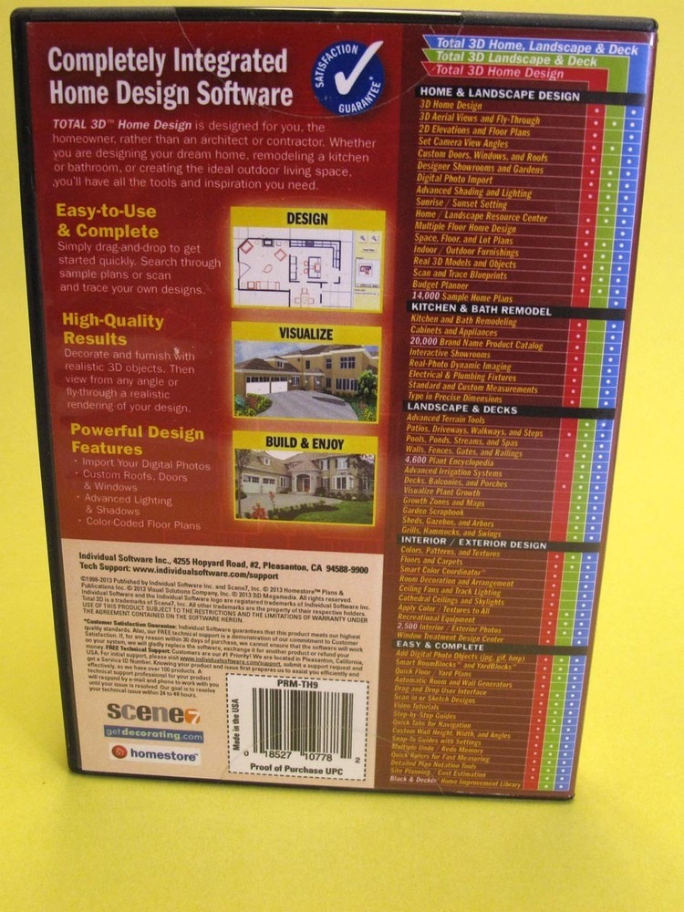 Total 3D Home Design Deluxe for PC Pre-Owned