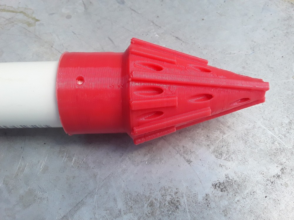 Jet Wash Point for 1" sch40 PVC Jet Pipe under roads, sidewalks - reusable PETG