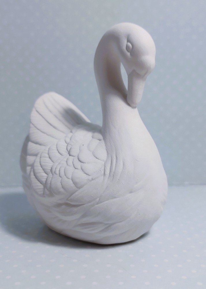Swan ~ Ceramic Bisque Ready to Paint