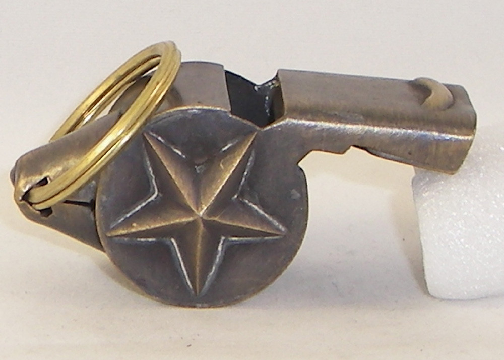 Brass Working Fireman Firefighter Ladder Whistle