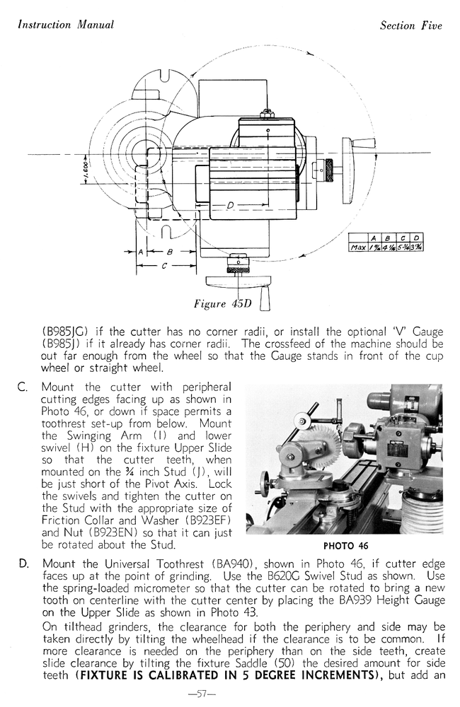 K.O.LEE Universal, Tool, & Surface Grinders Instructions & Operator Manual 0821