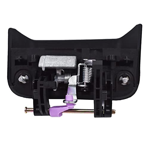1 Pcs Rear Passenger Side Black Plastic Exterior Door Handle Replacement for