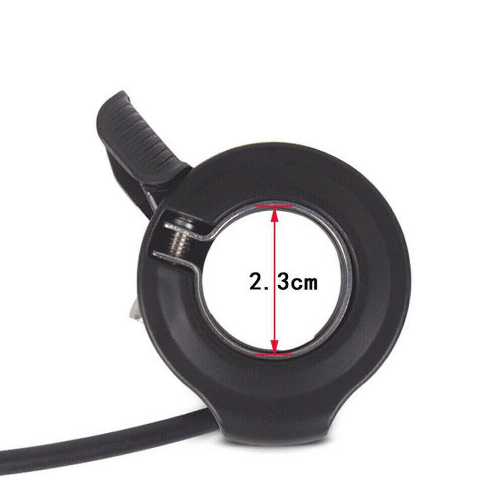 Thumb Throttle Accelerator 3PIN Finger Speed Control Assembly for Ebike Black