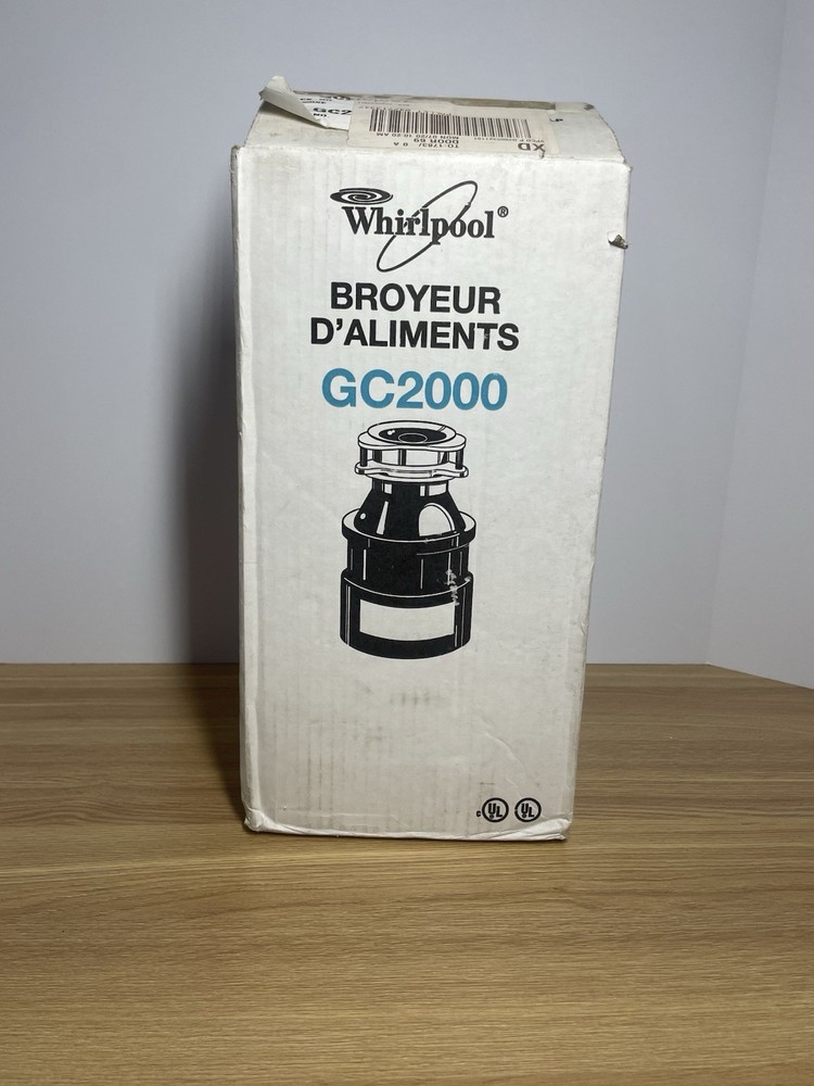 Whirlpool GC2000 1/2 HP Continuous Feed Food Garbage Disposal