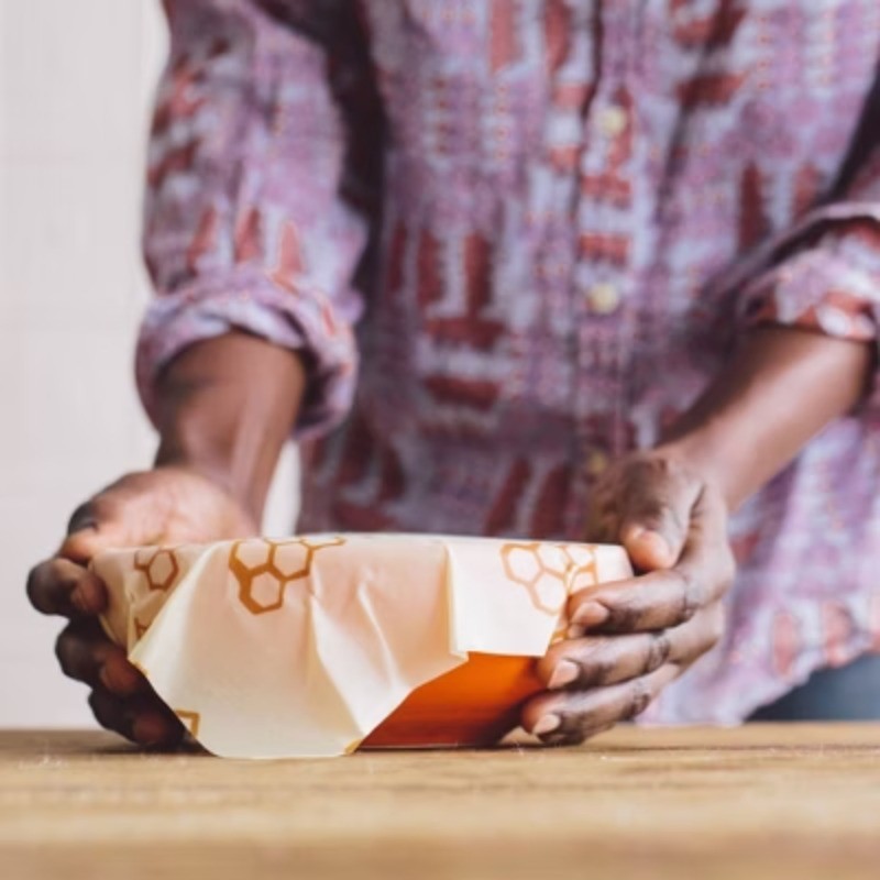 Reusable Beeswax Compostable Food Wraps - 2ct