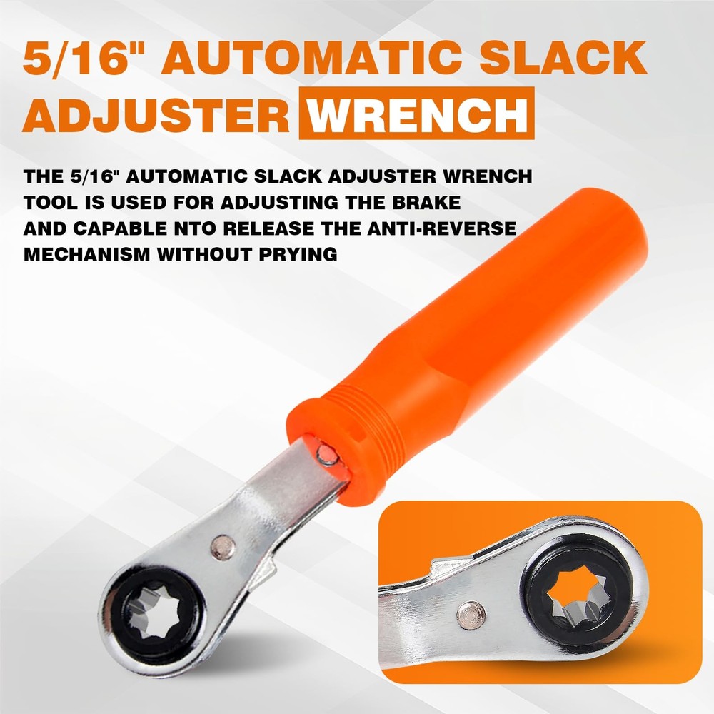 BARTOO 2PCS Automatic Slack Adjuster Tools, 5/16-inch Wrench