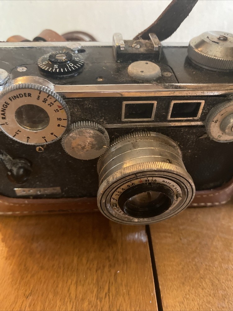 Vintage Argus Autronic 35mm Rangefinder Camera with Flash Unit - Untested