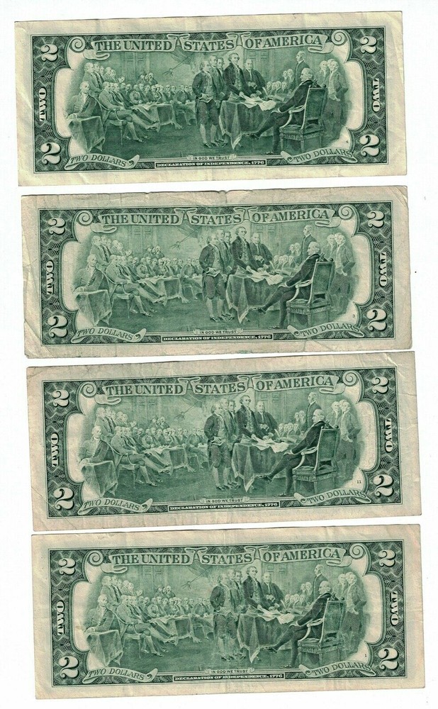 1995 $2 DOLLARS GREEN SEAL/PRICE FOR ONE SINGLE NOTE
