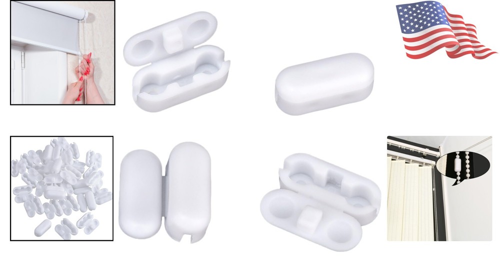 Versatile Roller Blind Chain Connectors - Easy Installation 30 Pack Clips Set