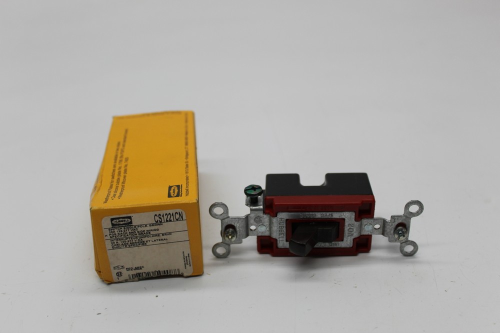 HUBBELL CS1221CN SWITCH BROWN NSMP
