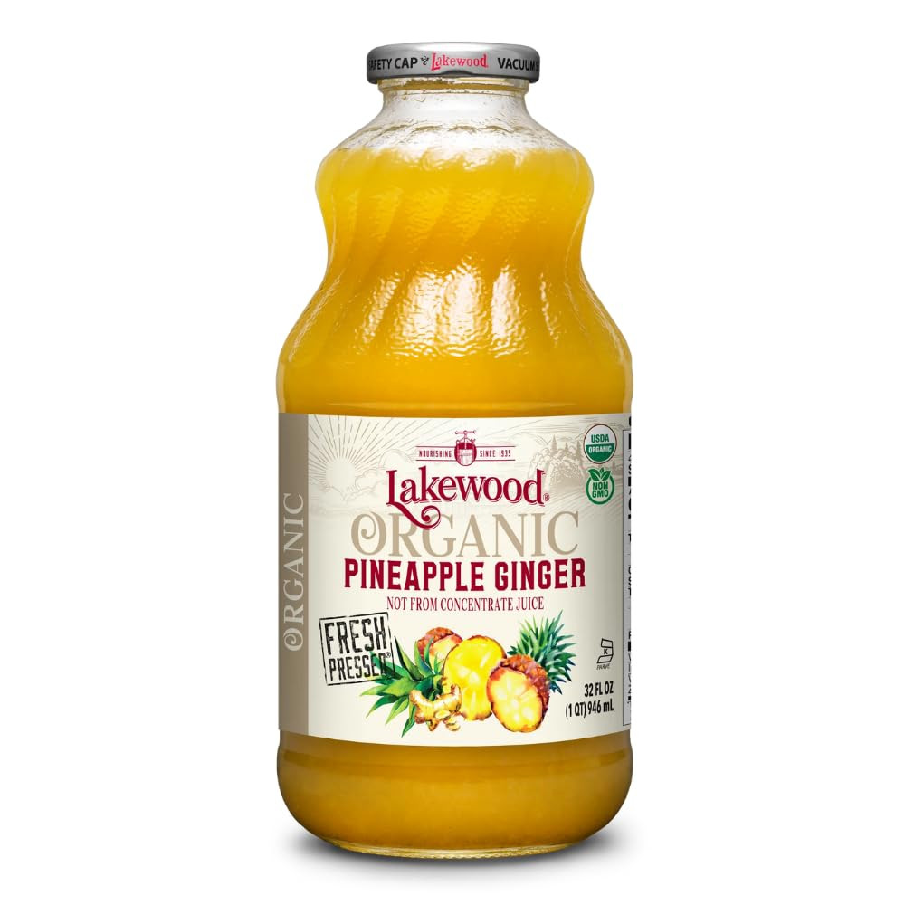 Organic Pineapple Ginger Juice, 32 FZ