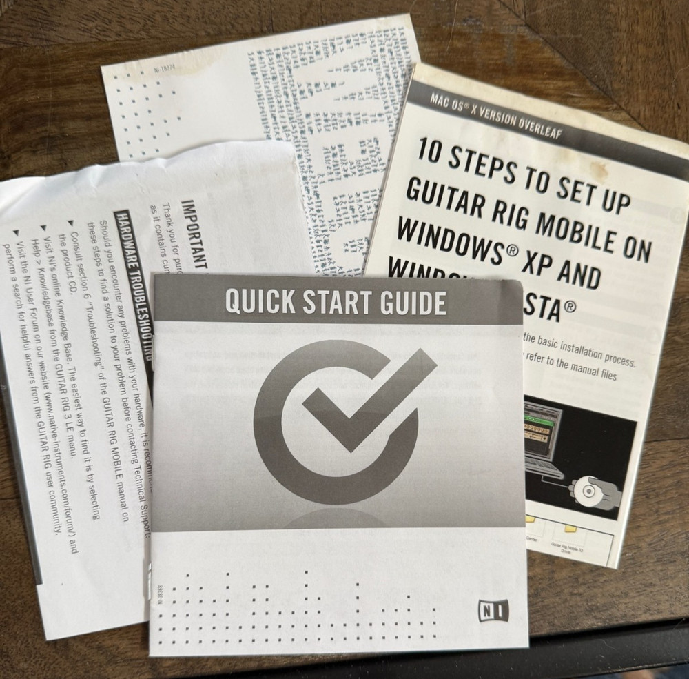 Native Instuments Guitar Rig Mobile Audio Interface