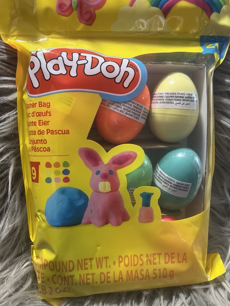 🆕 Play-Doh Easter Eggs Bag 9 Pack.🆕