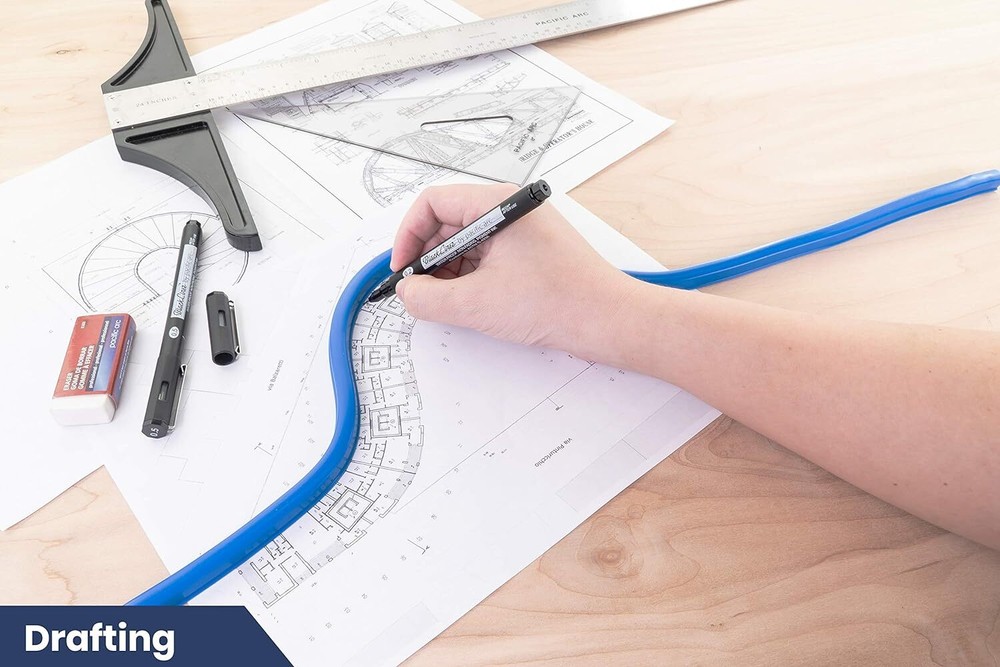 Pacific Arc Flexible Curve 24" with Inking Edge, for Drawing, Pattern Making