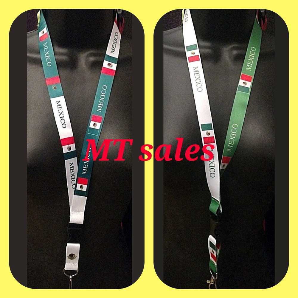 2pcs Mexico Flag Lanyards/keychain, New, 2 different design set