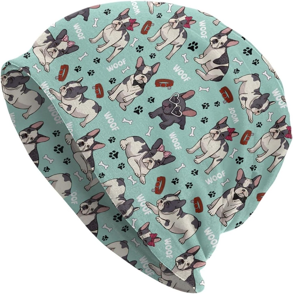Majoug Flower Skull Pattern Beanie Hat, Kid One Size, Hat2
