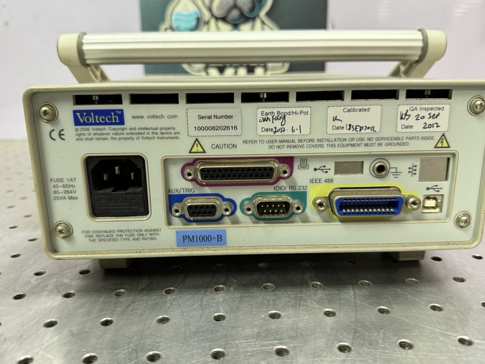 Voltech PM1000+ Power Analyzer PM1000+B RS232 GPIB Tested Power On