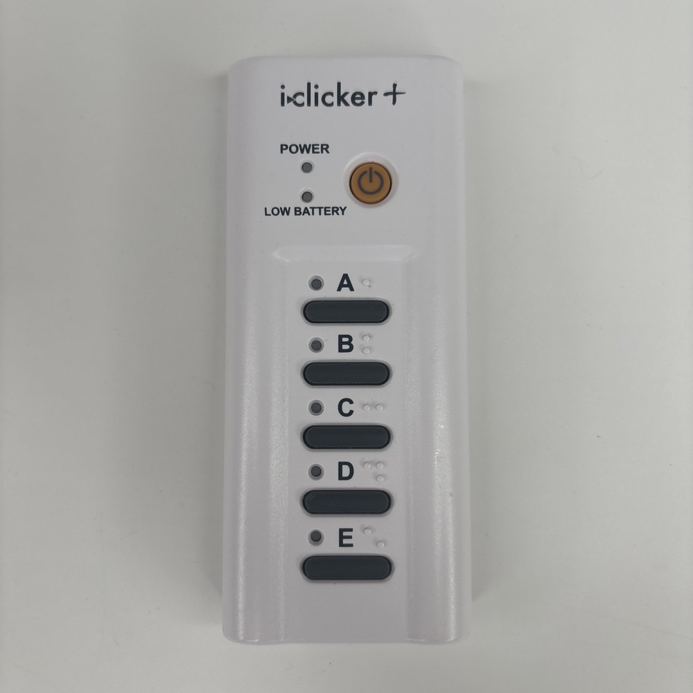 iClicker Plus RLR15 White Wireless Classroom Response System Remote Control