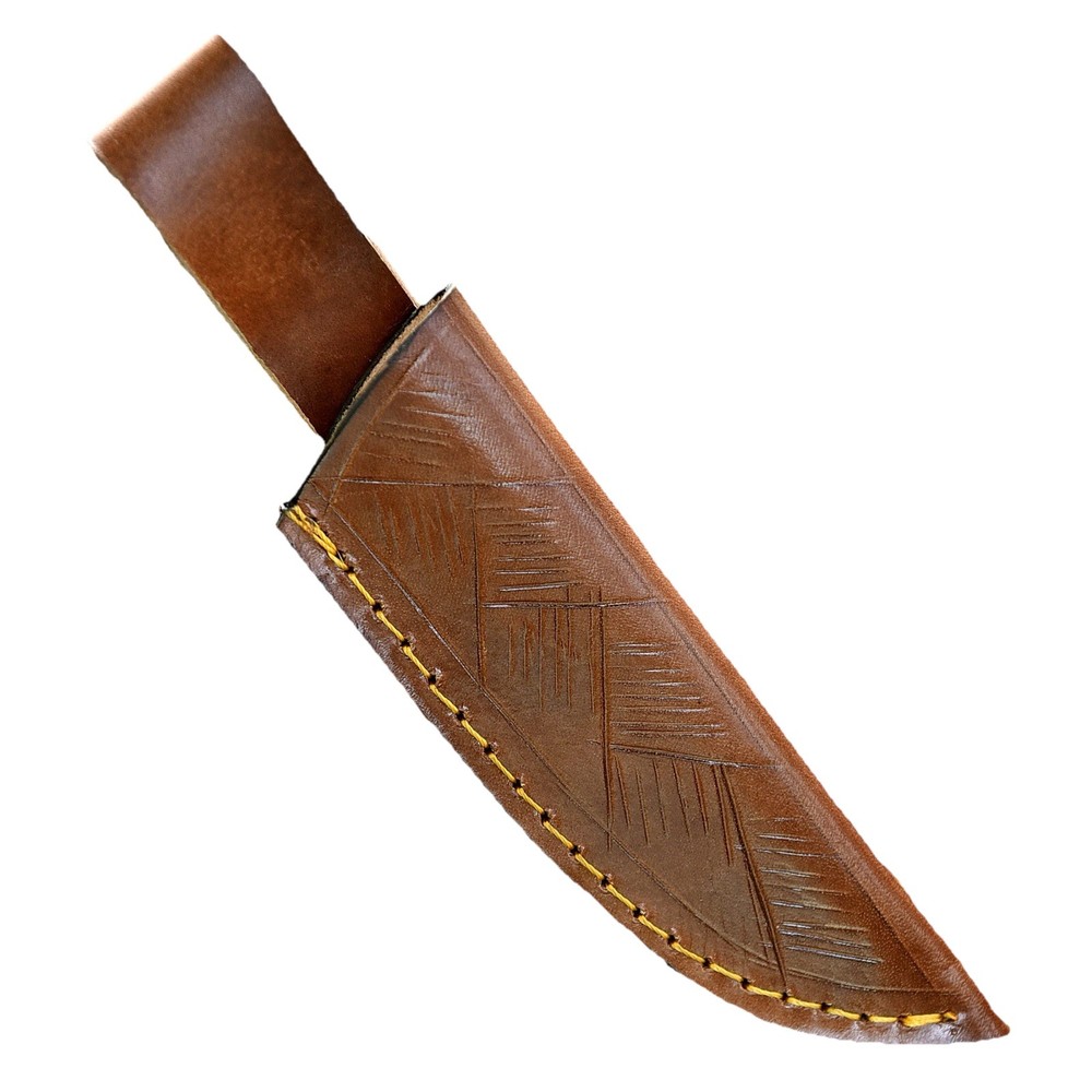 Custom Leather Knife Sheath for Fixed Blade Knife With Belt Loop