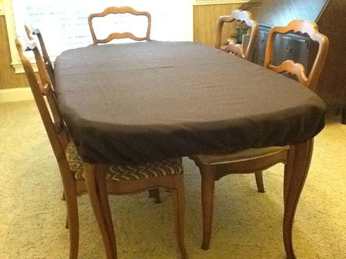 Felt poker table cover - Large kitchen table rectangle - Texas Hold Em -FS