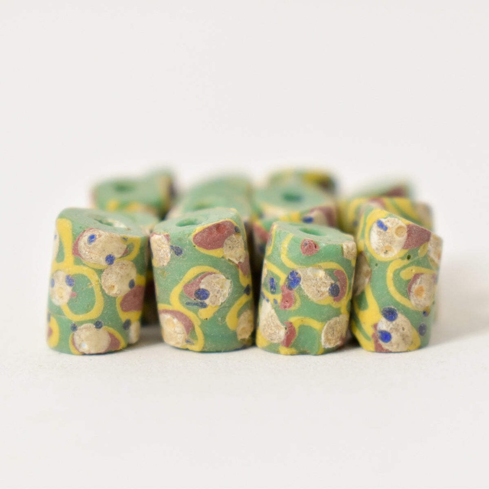 55 Venetian Green Trade Beads