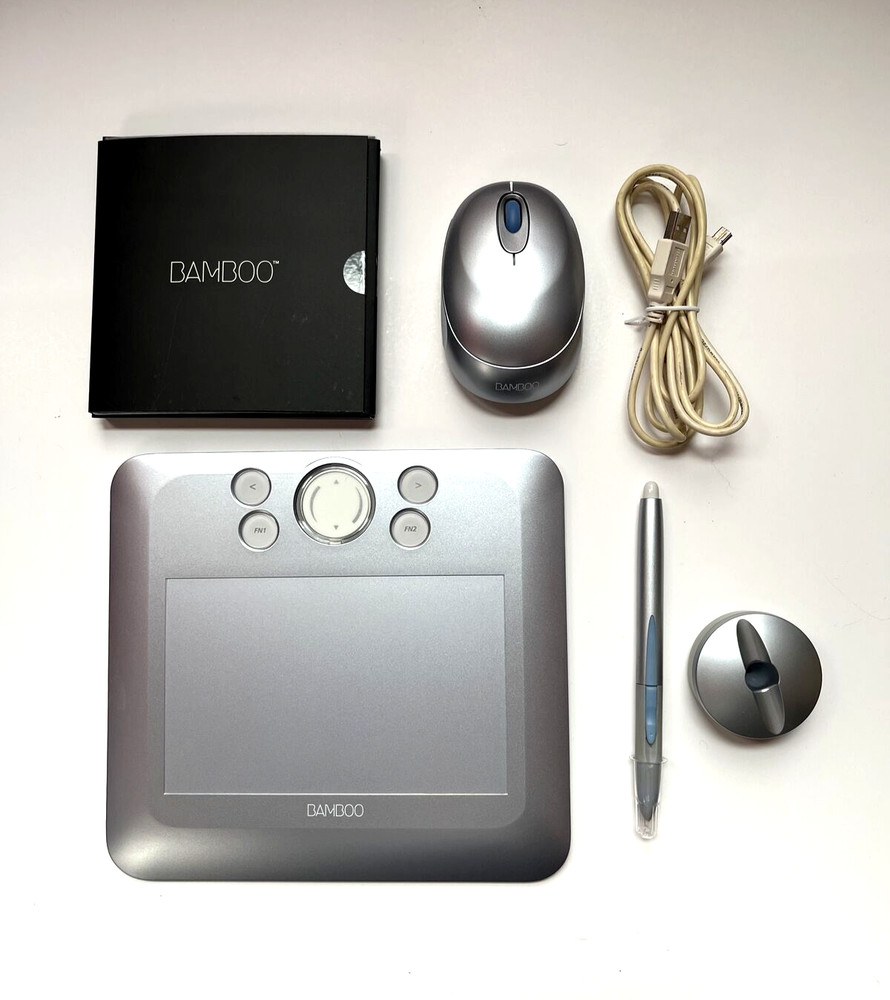 Wacom Bamboo Fun CTE450S USB Drawing Tablet w Pen Mouse Complete